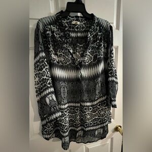 Semi-Sheer Antilia Femme Blouse 🔥